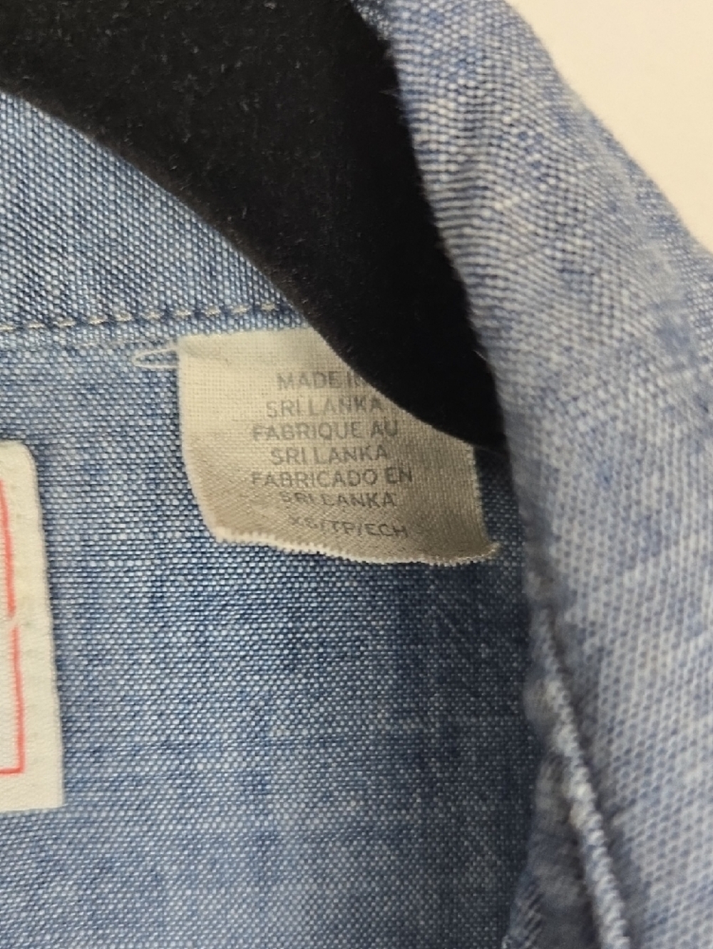 Levi's Blue Chambray Shirt Dress with Braided Brown Belt - Picture 4 of 9